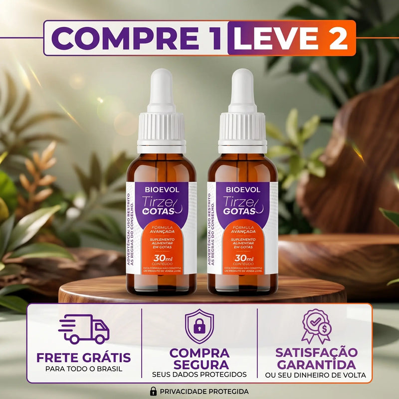 TIRZE GOTAS 50% DESCONTO OFERTA DOBROU + FRETE GRÁTIS